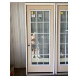 32" x 80" RH Fiberglass 15-Lite Exterior Door