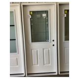 36" x 80" LH Fiberglass HV Deco Exterior Door