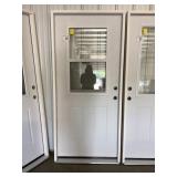 36" x 80" LH Steel High-View Exterior Door