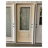 36" x 80" LH Fiberglass Mid-View Exterior Door