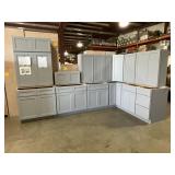 14Pc 36" Pacific Gray Kitchen Set