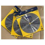 Irwin 10' 180T Saw Blades x3