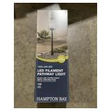 LED Filament Pathway Light in Black/Copper