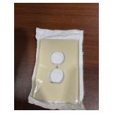 Box of (25) 1-Gang Outlet Covers in Ivory