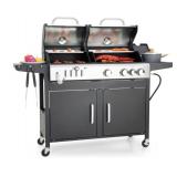 RTA Propane and Charcoal Grill Combo