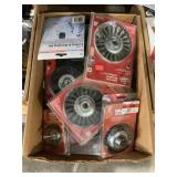 Box Lot Assorted Sizes  Wire Brushes
