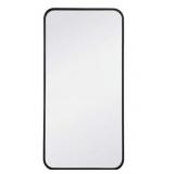18' x 36' Metal Frame Wall Mirror in Black