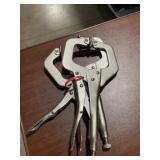 11' Locking C-Clamp Locking Pliers x 4Pcs