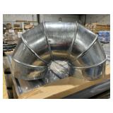 8'DIA Galvanized Iron 90ï¿½ Elbow Connector