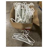 Heavy-Duty White Plastic Hangers