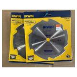 Irwin 7 1/4' 6T Fiber/Cement Saw Blade x2
