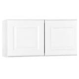 30'W Beveled Wall Cabinet in White