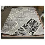 5'3 x 7'7' Area Rug in Vegas Gray