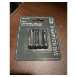 Box of (16) AAA Solar Rechargeable Batteries x 4