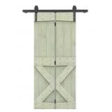 30' x 84' Bi-Fold Barn Door w Hardware x 2
