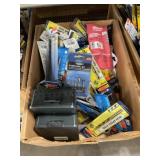 Box Lot Assorted Sizes Drill Bits