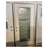 36" x 80" RH Fiberglass FV Frosted Exterior Door