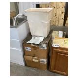 Single Sliding 30 QT Bin x 2
