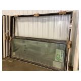 62" x 96" Full-View Sliding Glass Door in Black