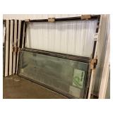 62" x 96" Full-View Sliding Glass Door in Black