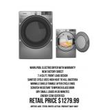 Whirlpool Electric Dryer With Warranty