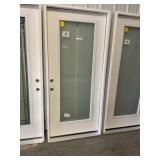 36" x 80" RH Fiberglass FV Privacy Exterior Door