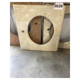 25" x 22-1/2" x 1-3/4" Cream Dream Vanity Top