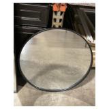 Black Framed Round 24"DIA Mirror