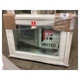 29.25" x 20.875" White Vinyl Awning Window