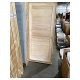34" x 80" LH Full Vent Louvered Pine Door