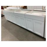 Mixed Lot of MDF Base Cabinets in White x 4