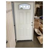36" x 80" LH Steel Craftsman Style Exterior Door