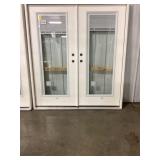 6-0 x 8-0 RH Fiberglass French Door w/ Blinds