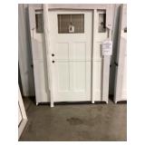 Craftsman RH Fiberglass Zinc Leaded Entry Door
