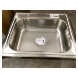 25" Drop-in Single Bowl Sink in Stainless Steel