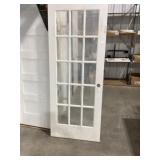 32" x 80" Primed Wood 15-Lite Door Slab