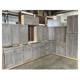 15 pc Silvercreek Winchester Gray 36" Kitchen