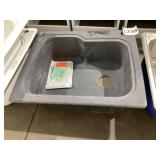 25" x 22" Drop-In Single Bowl Composite Sink