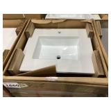 24.5" x 22" Single Sink Vanity Top in White