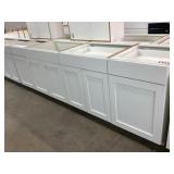 Mixed Lot of MDF Base Cabinets in White x 4