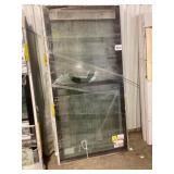 41" x 84" Vinyl Window in Black x 2