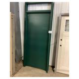 36" x 96" Steel Panel Exterior Door in Green
