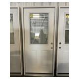 36" x 80" LH Steel High-View Exterior Door