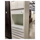 33" x 90" White Shaker Oven Cabinet