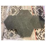 Hexagon Porcelain Mosaic Tile x 40Pcs
