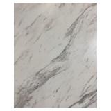 Mixed Size Countertops in White Marble x 2