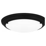 Ashley LED Flush Mount in Black x 2
