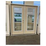 72" x 80" LH Fiberglass French Door w/ Blinds