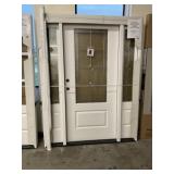 RH Primed Fiberglass Zinc Leaded Entry Door