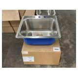 25" x 22" Stainless Single Bowl Sink